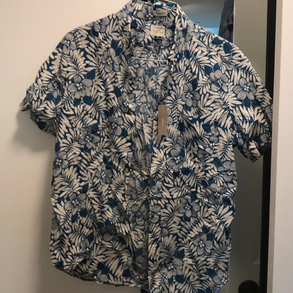 Floral button down